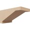 Ekena Millwork 4"W x 8"D x 4"H Wide Burlington Rough Cedar Woodgrain TimberThane Corbel, Primed Tan CORUR04X08X04BURRCPR - alternate 1